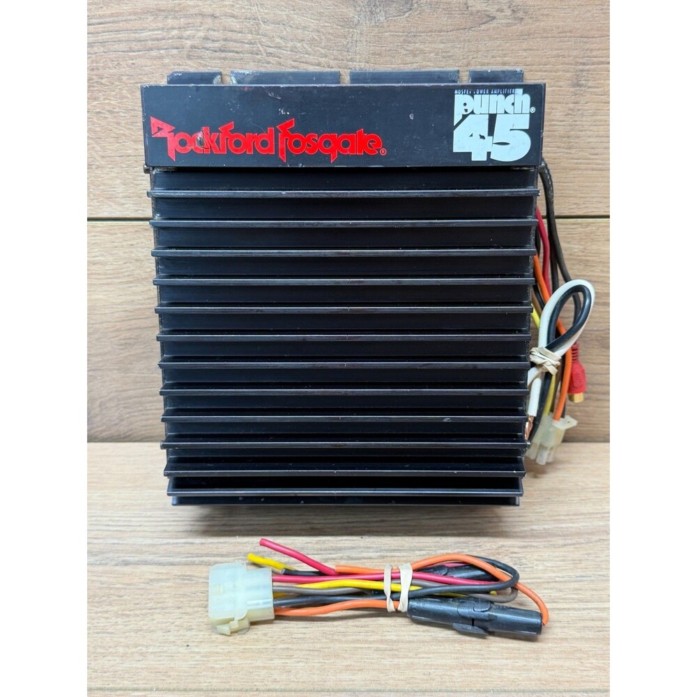 Vintage Rockford Fosgate Punch 45 Old School Mosfet Amplifier w/ Wiring